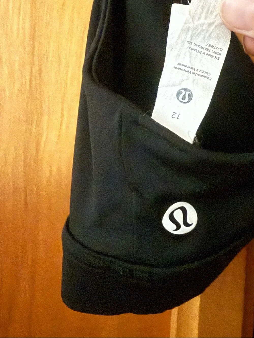 lululemon athletica Black V‑Back Lightweight Bralette